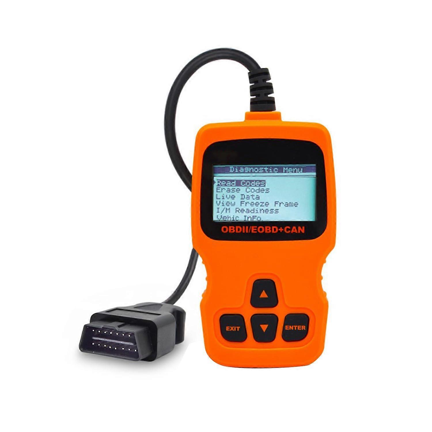 OBD2 Scanner with Instant Code Clearing and RealTime Data for Wide Vehicle Compatibility, Orange
