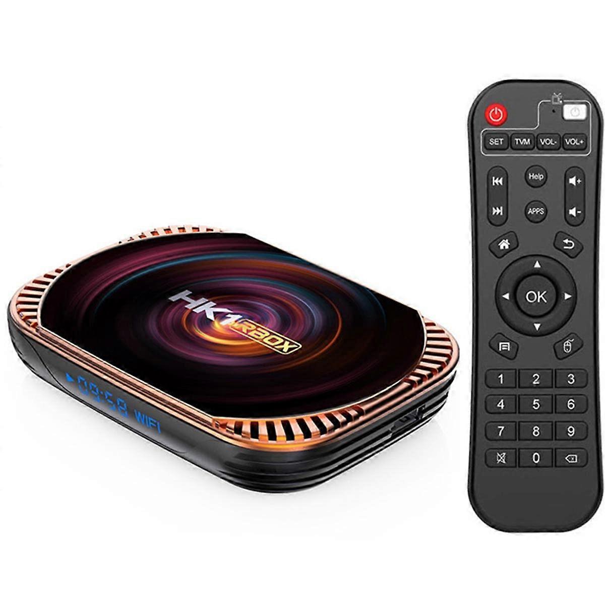 TV Box Android 11.0 4GB RAM 128GB Storage 4K 8K Streaming Amlogic S905 X4 Dual Wifi USB 3.0
