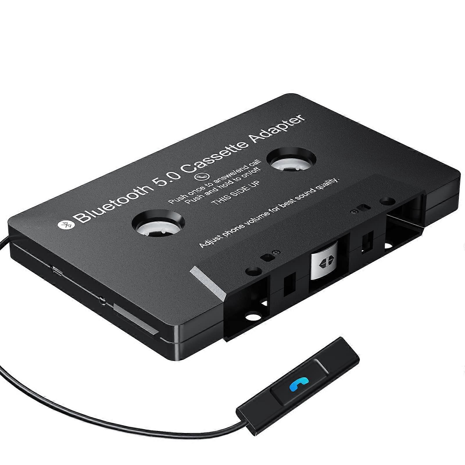Bluetooth Cassette Adapter with Bluetooth 5.0 Streaming and Hands Calling for Car Stereo