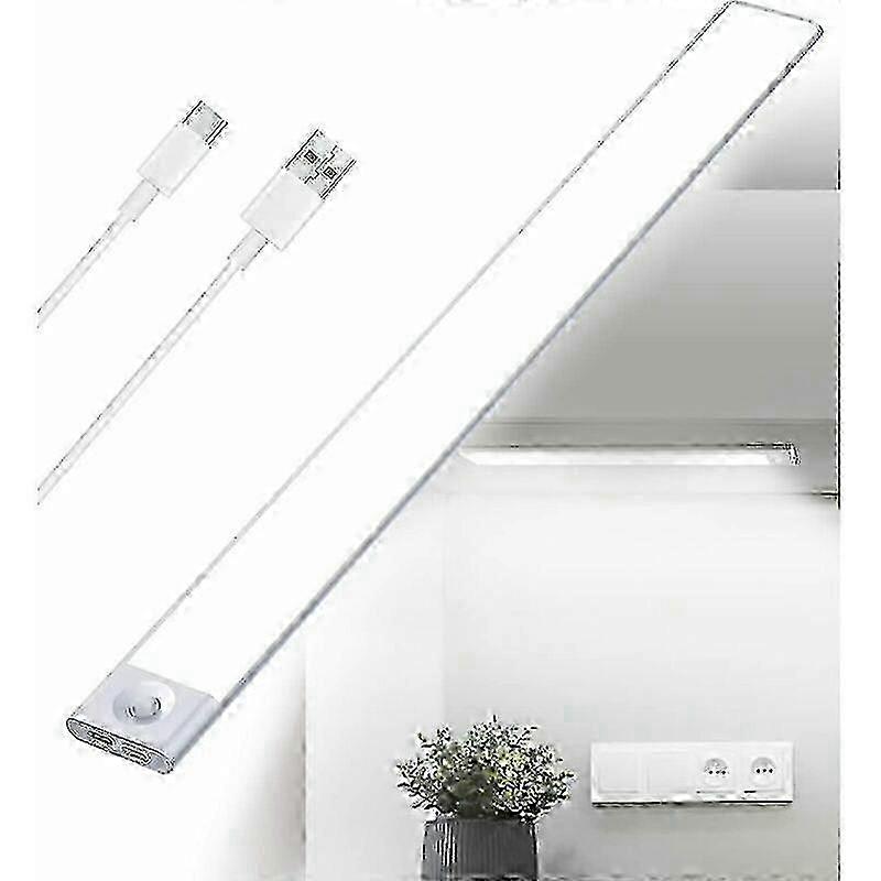 USB Rechargeable LED Under Cabinet Light 2500mAh 40cm Dimmable Motion Sensor Kitchen Lighting