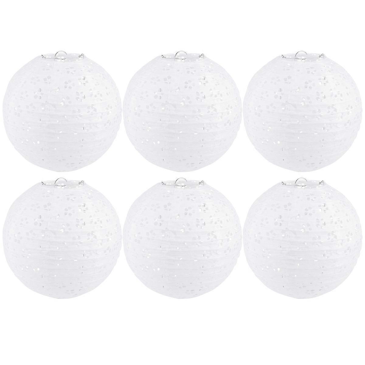 Decorative Round Paper Lanterns Handmade Hanging Lanterns for Decoration 18Pcs