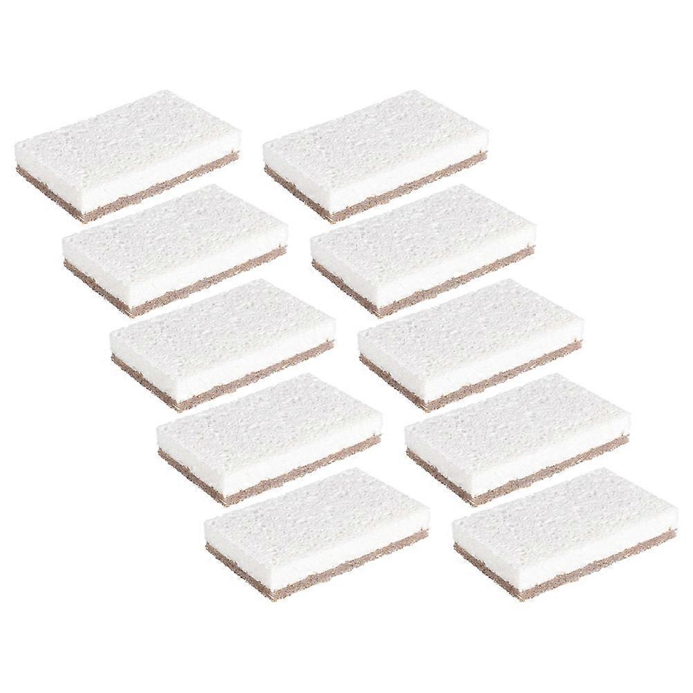 Household Dish Sponge Square Cleaning Scrubber Reusable Kitchen Use Assorted Color 10Pcs
