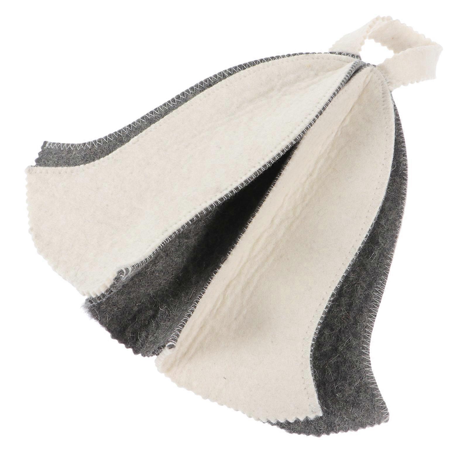Thickened Sauna Hat Felt Sauna Hat for Home Use Bathing