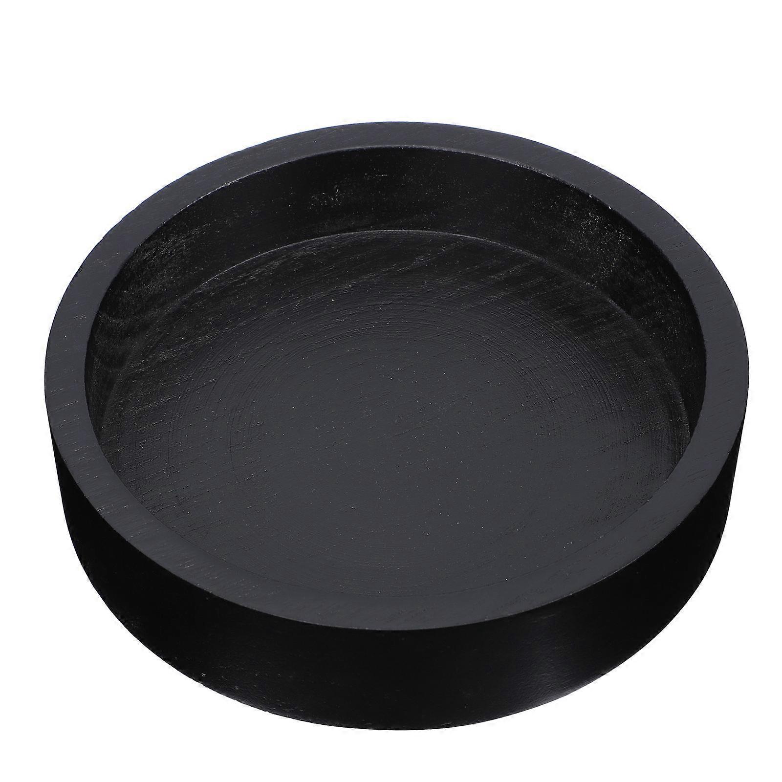 Black Wooden Dried Fruit Tray for Storage 1Pcs Nut Serving Plate