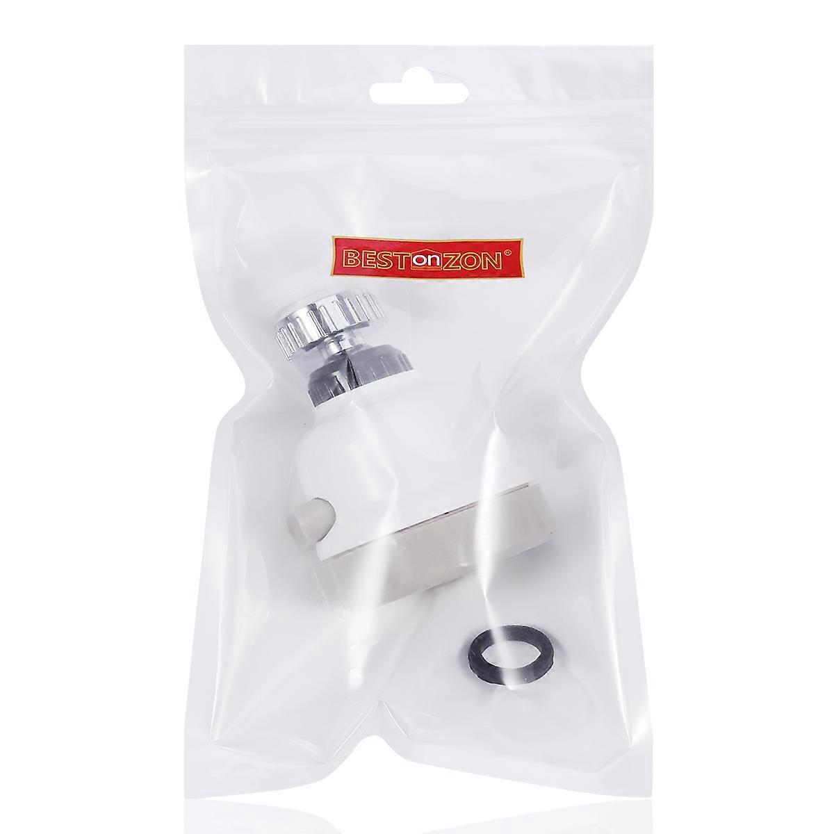 White Adjustable Water-Saving Sprinkler for Faucet with Pressurizing Feature