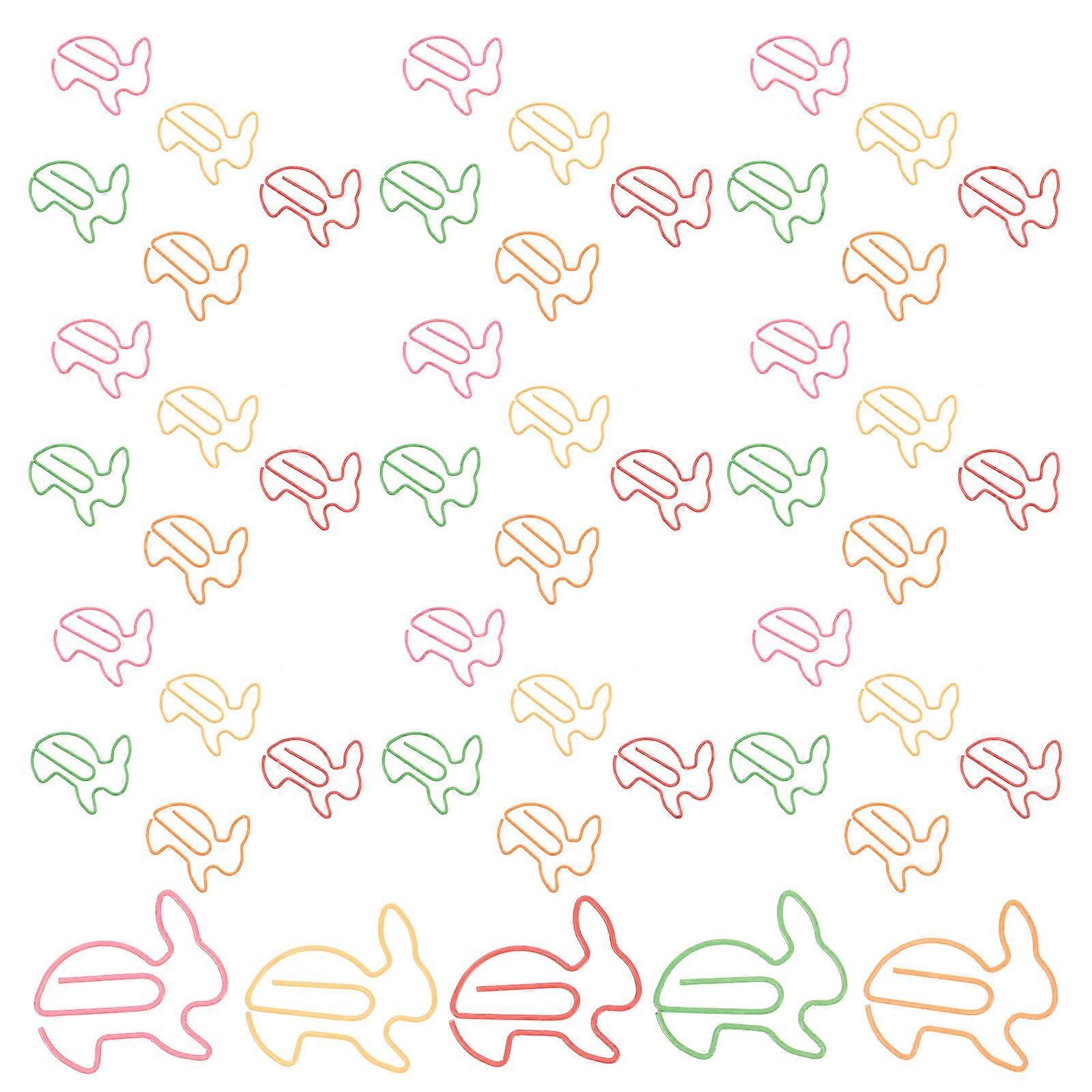 Creative Paper Clips Rabbit Shaped Clip for Decoration 250Pcs