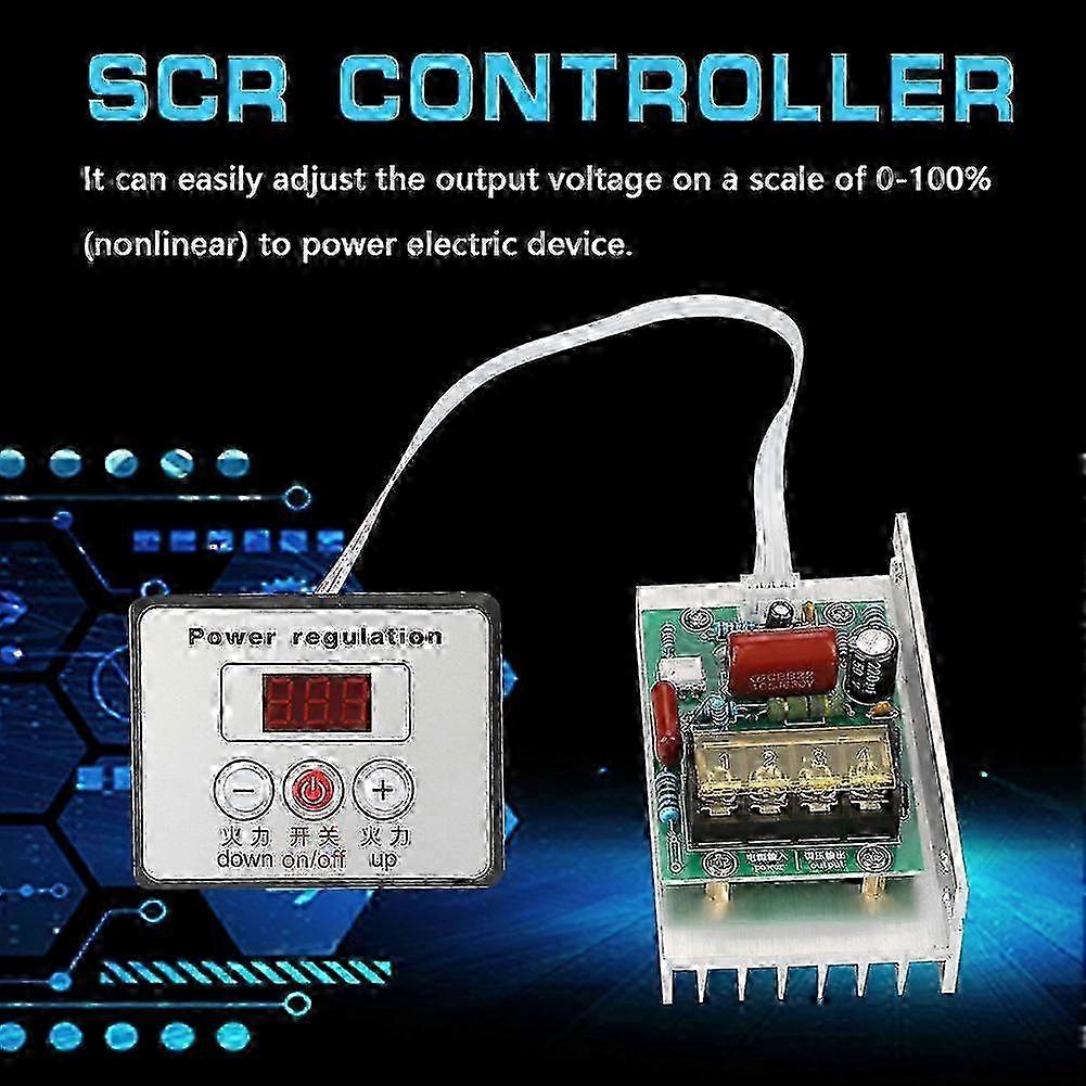 2025 Electronic Regulator AC220V 8000W High Power SCR Speed Controller Control Motor