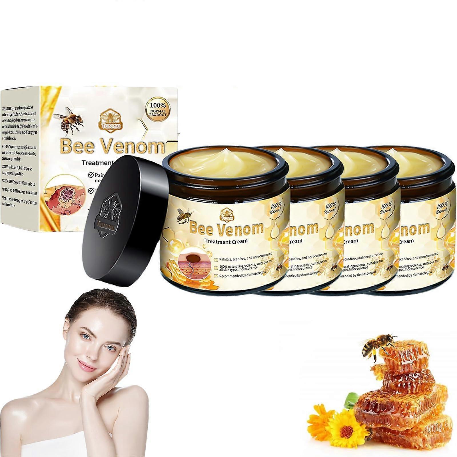 Bee Venom Cream for Scar Removal and Skin , Deep Hydration Boost, 4PC