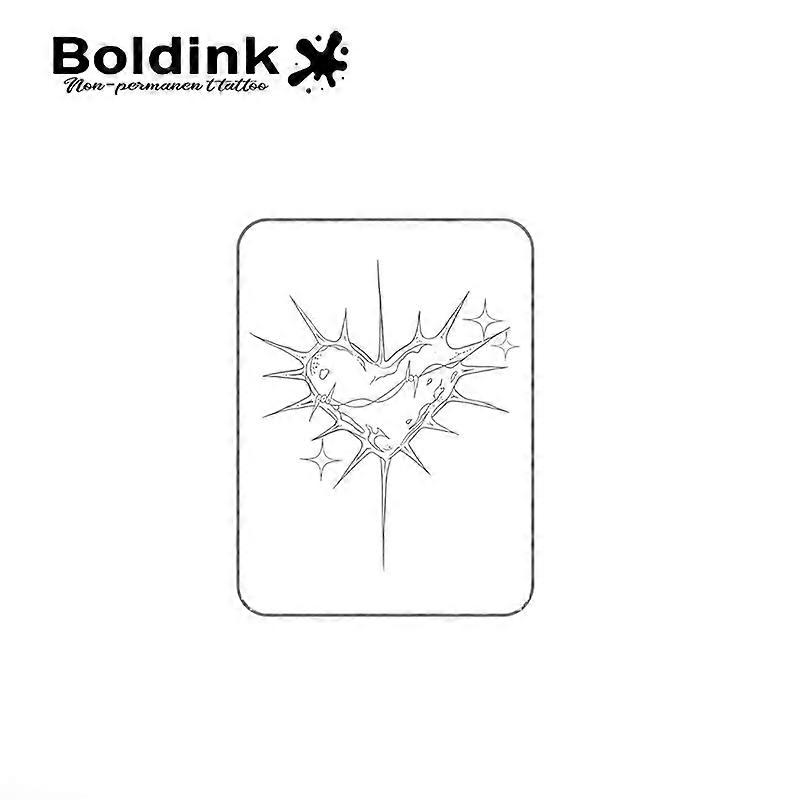 Thorned Lov Boldink Temporary Tattoo,Lasts To 15 Days New Technology Magic Waterproof Semi Permanent Sticker.