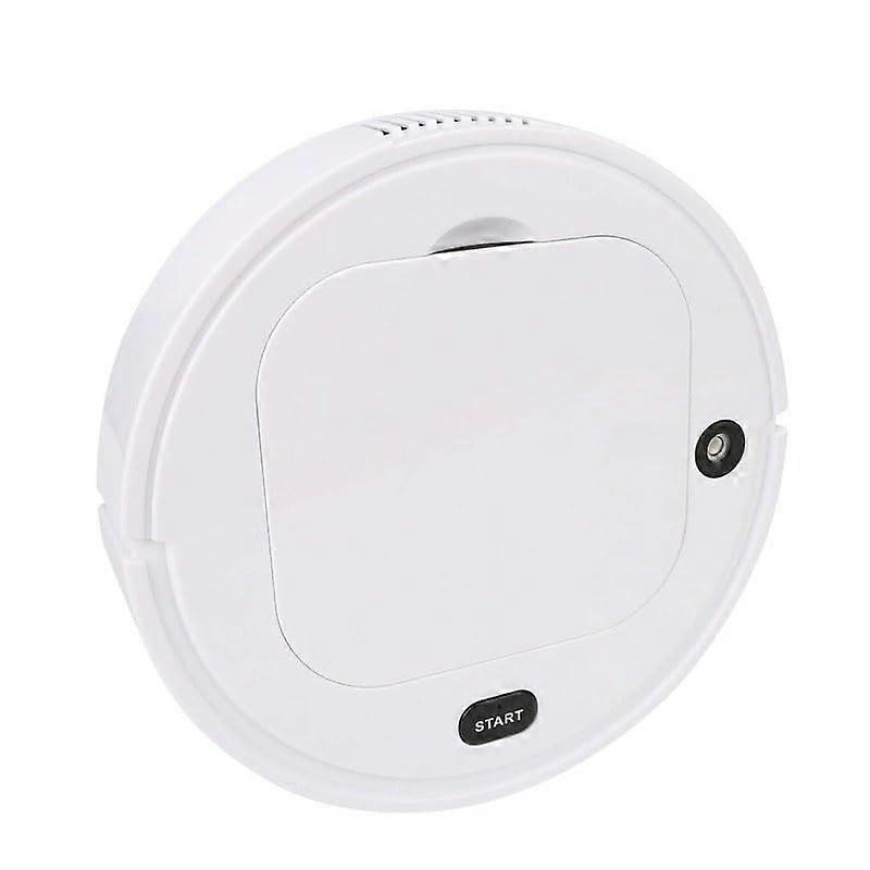 White Robot Vacuum and Mop Combo with Spray Wash System for Easy Floor Cleaning