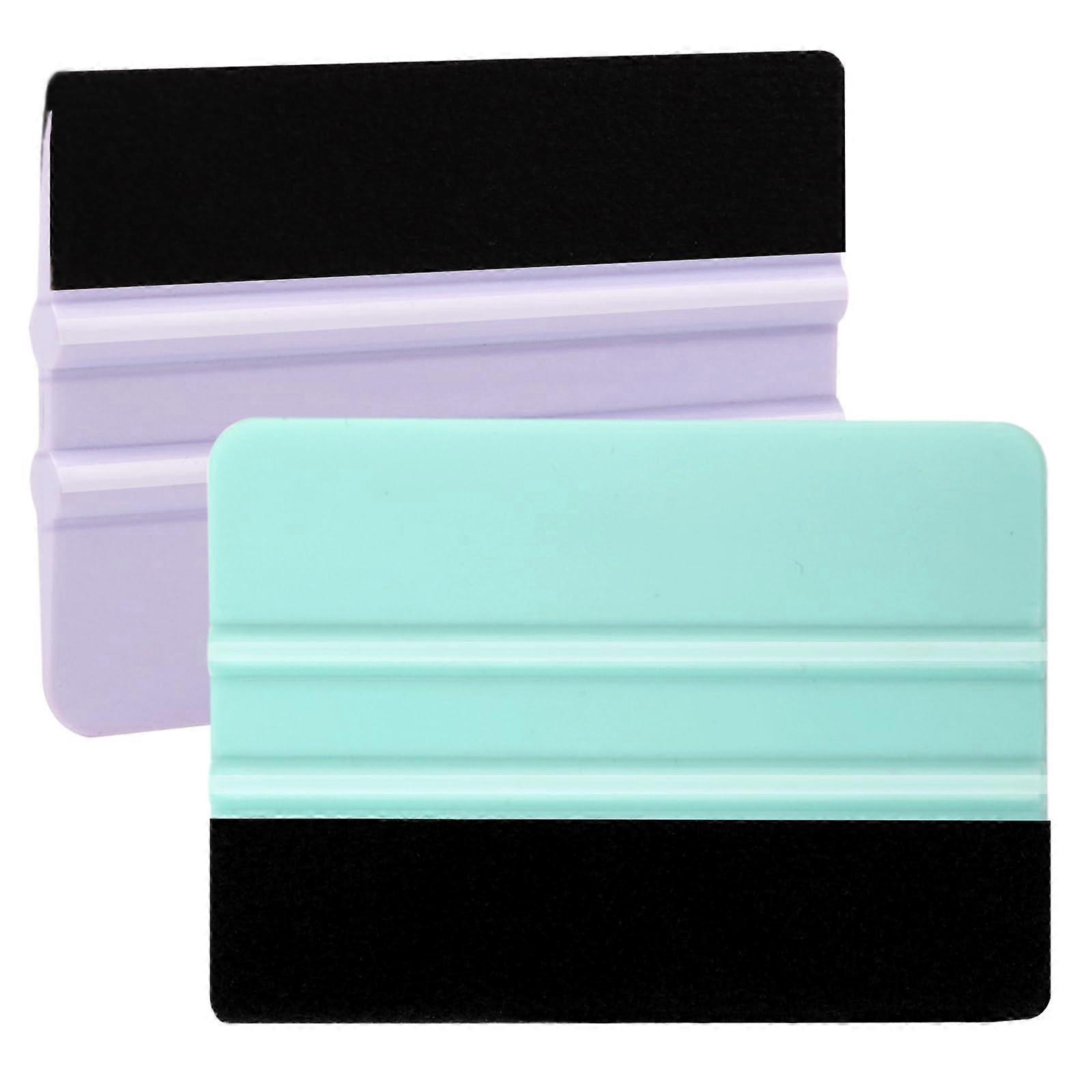 Vinyl Squeegee 2 Pack Felt Scraper Tools for Bubble Car Wrap Window Tint Wallpaper