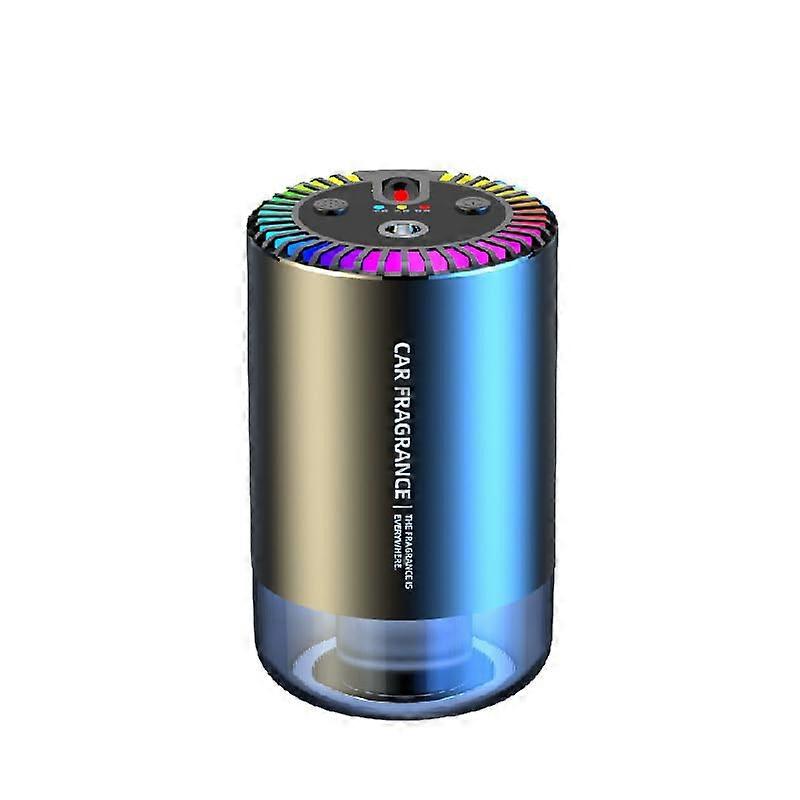 Car Aromatherapy Diffuser with Starry Night Projection, USB Rechargeable Essential Oil Humidifier for Car