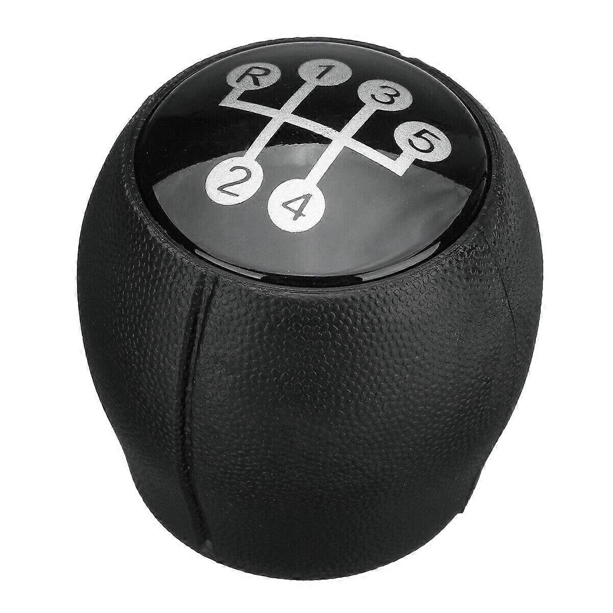 5 Speed Car Gear Shift Knob with Ergonomic Grip and Engraved Pattern for Smooth Manual Control