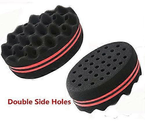 Curl Sponge Brush with DualSided Design for Fast Twist and Afro Styling, Oval Shape