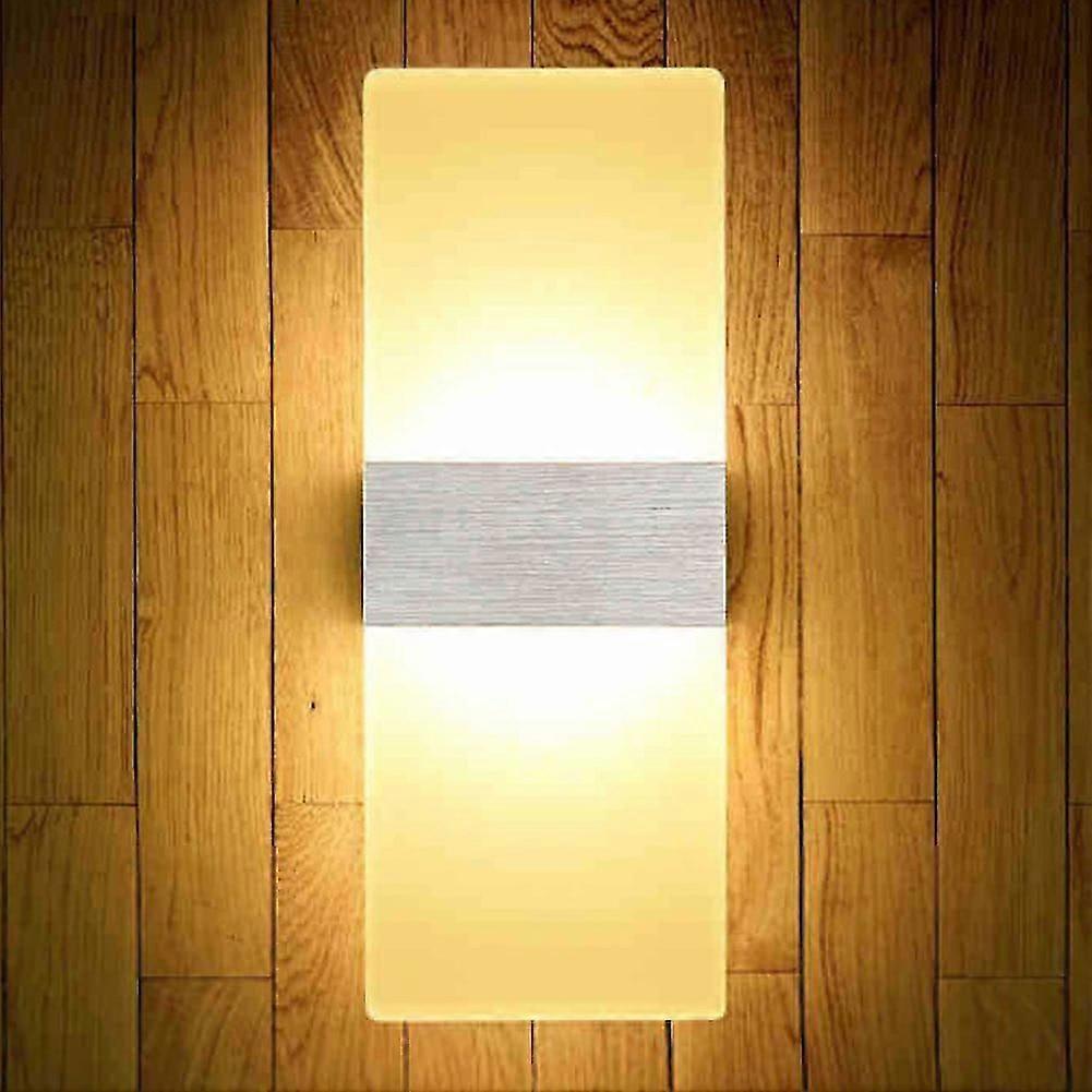 Modern 3W Rectangular Acrylic LED Wall Sconces Light Bedside Decoration Lamp