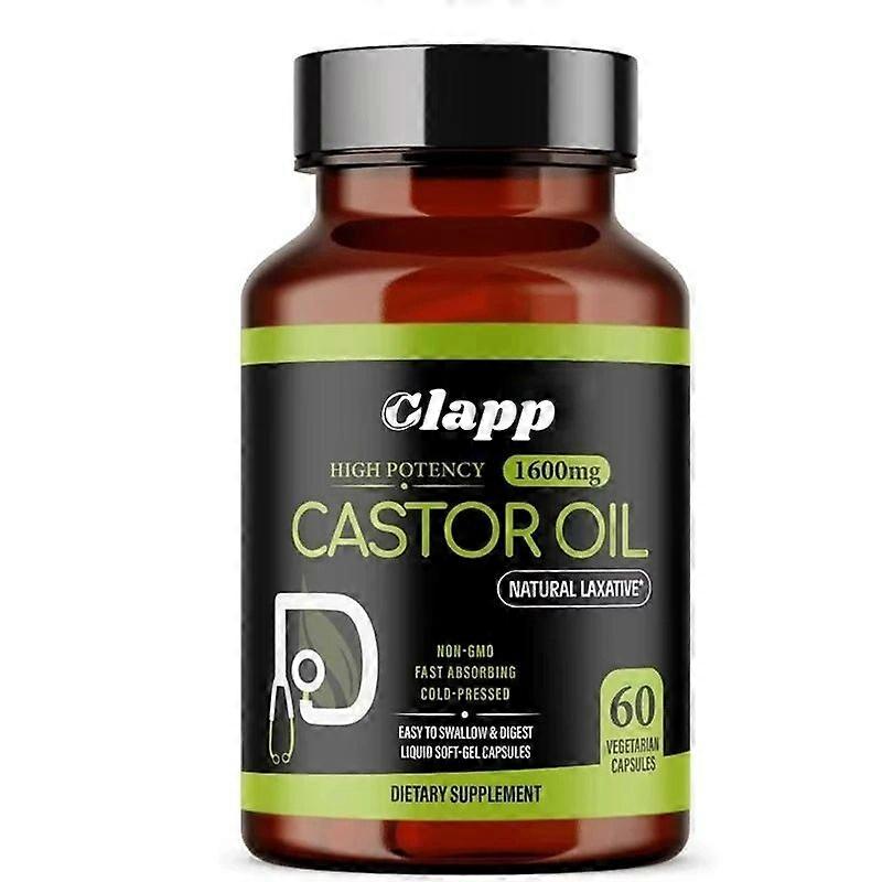 Castor Oil 1600mg, Fasting Absorption , Vegetarian - Cold Pressing