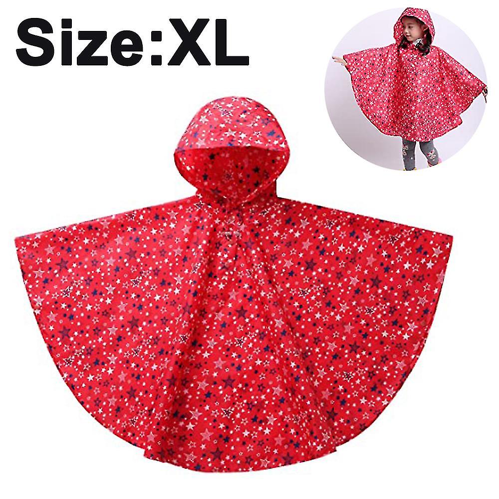Lightweight Kids Rain Poncho Jacket Waterproof Outwear Rain Coat -r