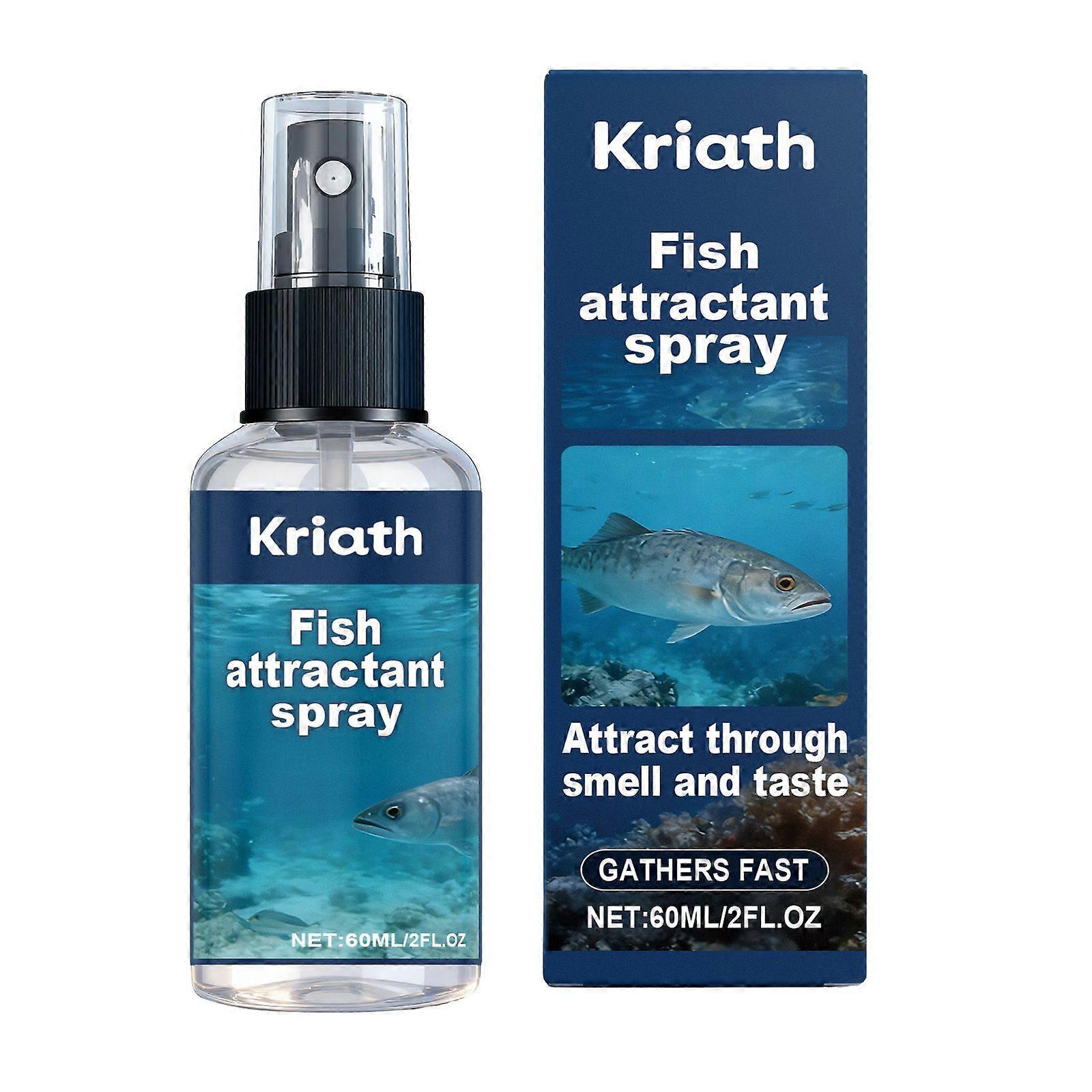 Kriath Meeresangelköder-Spray, geeignet als Angelköder, tragbarer kleiner Köder, Fischspray