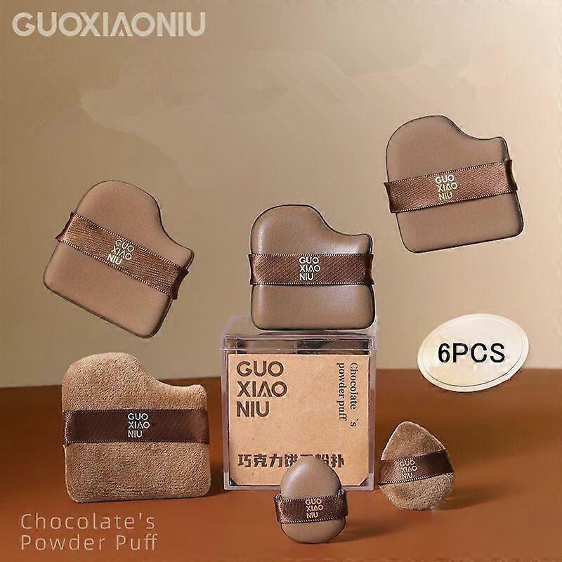 6PCS Makeup Blender Puff Powder Foundation Contour Applicator Sponge