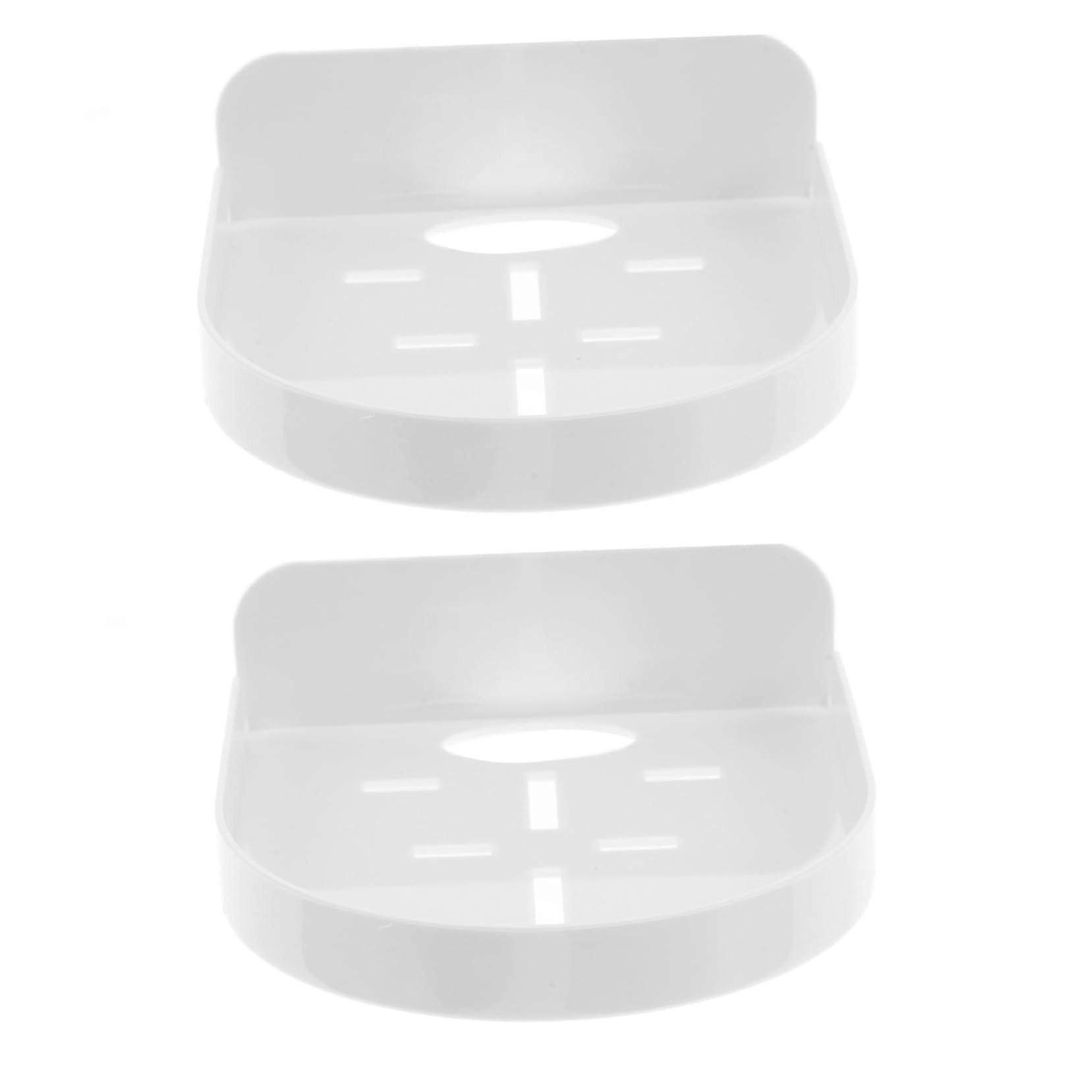 Adhesive Wall Mount Shelf for Security Cameras and Monitors, No Drill Installation, 2pcs