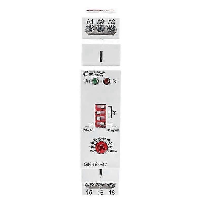 GRT8-EC 10A Dual Function Timer Relay on Delay or Off Delay Relay AC230V Time Relay