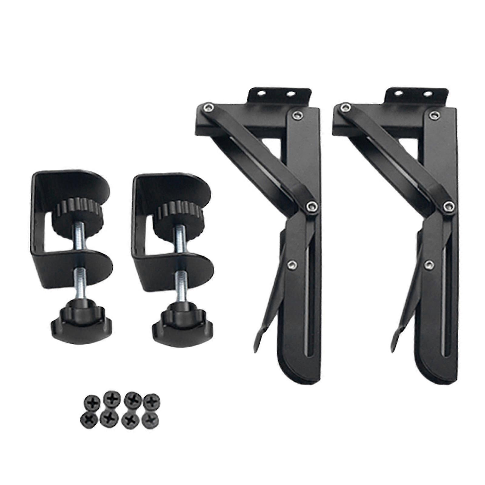 Tray Rack Computer Extension Plate Clamps Tray Desktop Extension Board Bracket Foldable Keyboard Foldable