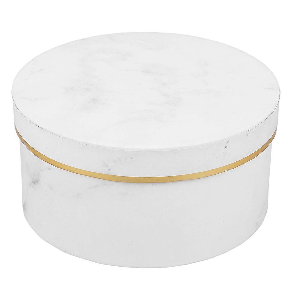 Flower Box Round Marble Preservation Gift Box for Present Packaging
