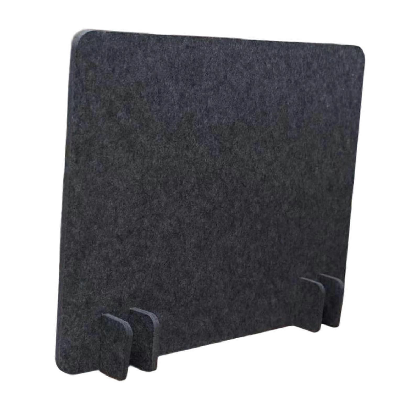 Acoustic Desk Divider Table Divider Practical Soundproof Portable Felt Desk Partition Decrease Noise for Home Dormitory Exams Black