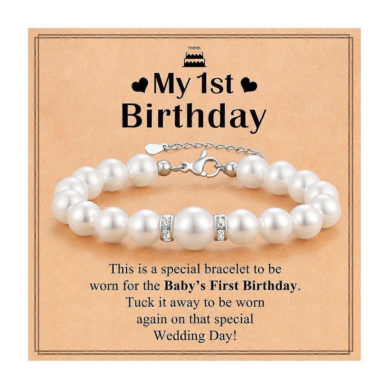 Lobster Clasp Pearl Bracelet, Adjustable, Easter Gift