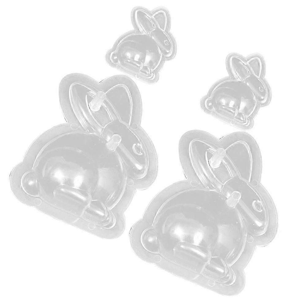 Easter Baking Molds 4Pcs Transparent Plastic Cake Molds