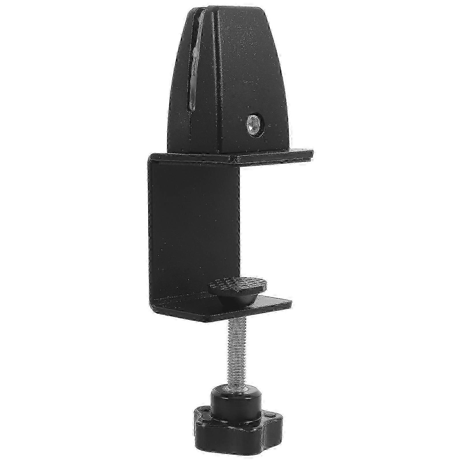 Black Aluminium Partition Bracket Clip for Printer Use Screen Clip