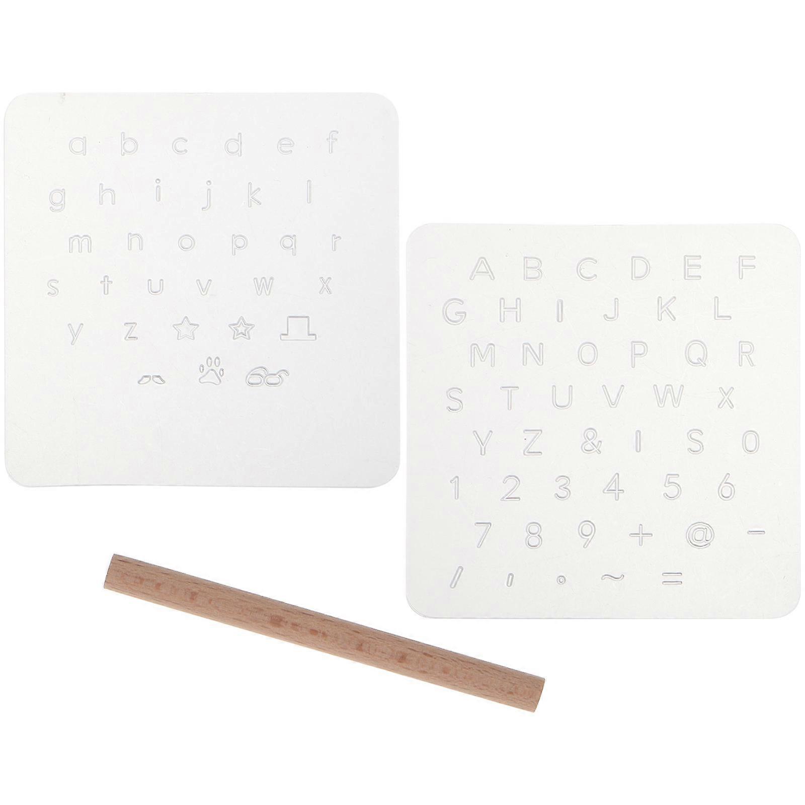 Number Letter Stamp Set for Use 1Set with Assorted Colors