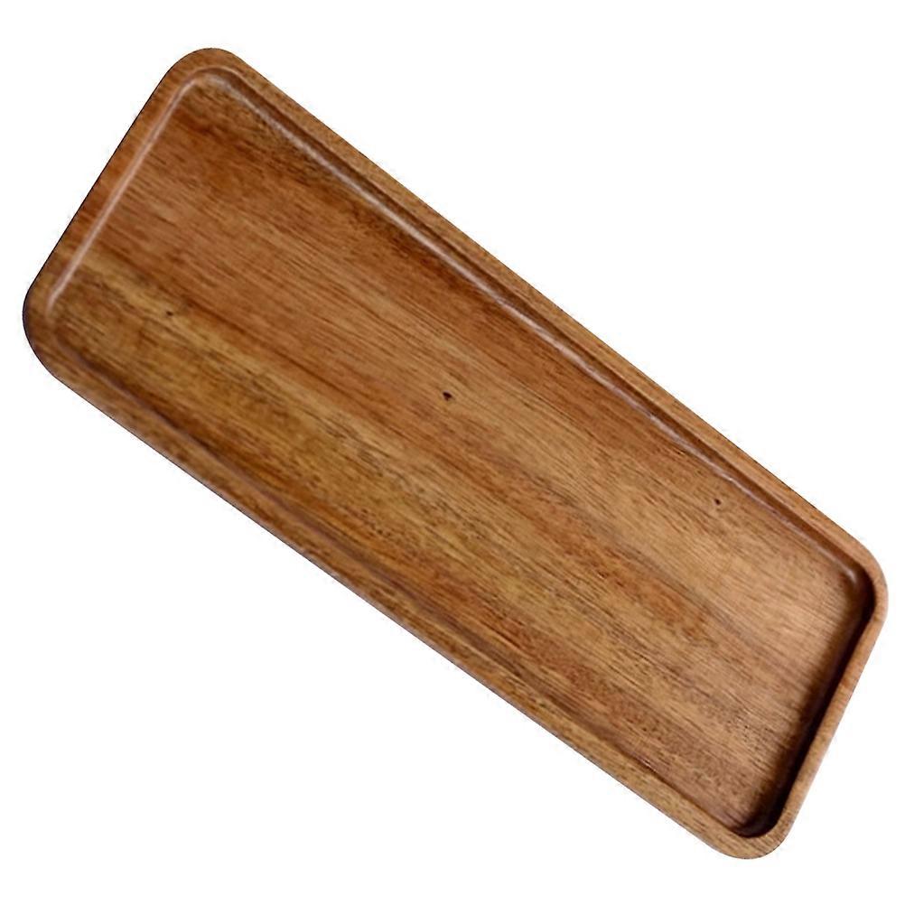 Rectangular Wooden Fruit Bread Tray for Kitchen Serving Use