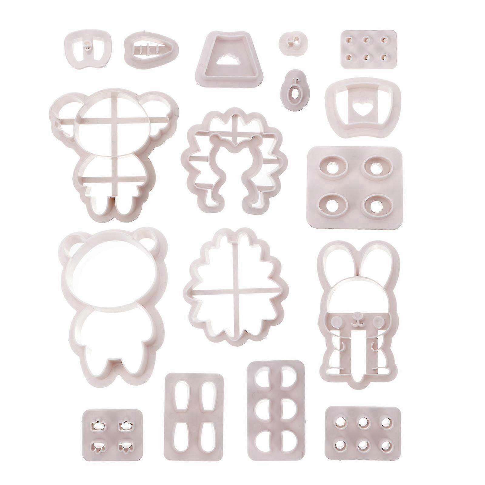 Animals Shape Cookie Cutters Plastic Baking Molds for Baking Use 4Sets