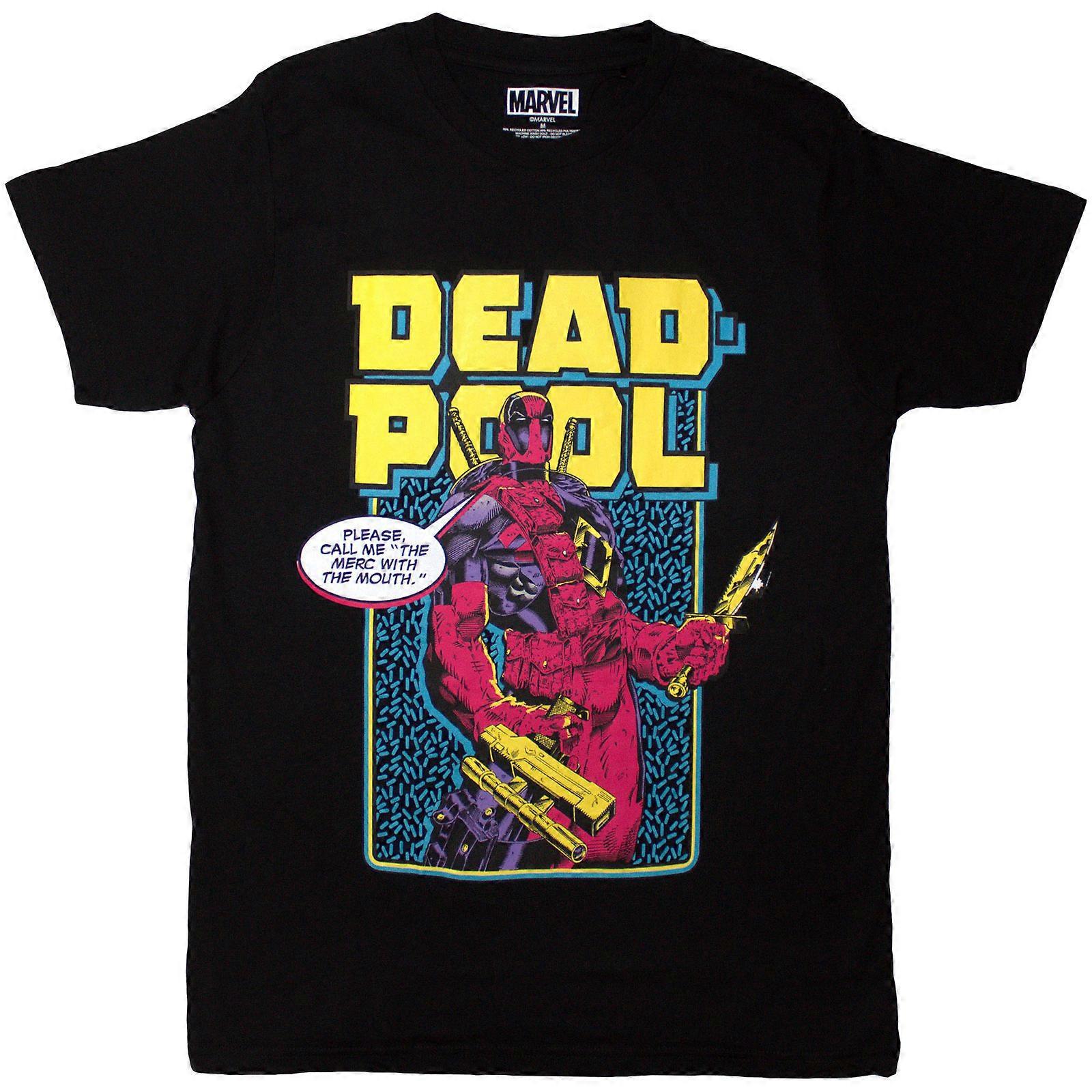 Marvel Comics Unisex T-Shirt: Deadpool Comic Merc