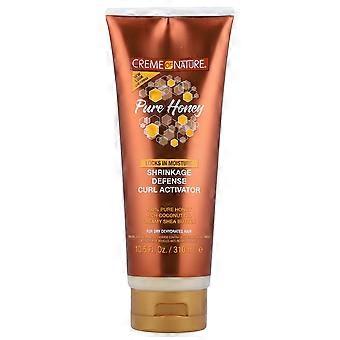 Creme Of Nature, Pure Honey, Shrinkage Defense Curl Activator, For Dry Dehydrated Hair, 10.5 fl oz (