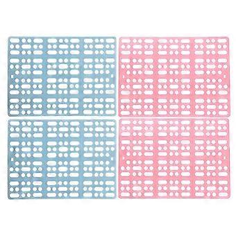 Kaninchenpfotenmatte aus Kunststoff für Käfige, 4 Stück, verschiedene Farben