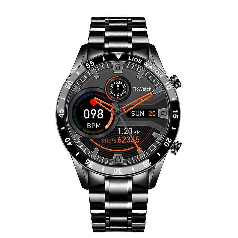 LIGE 0175 Men , Style: Ste Bt (Black) Black