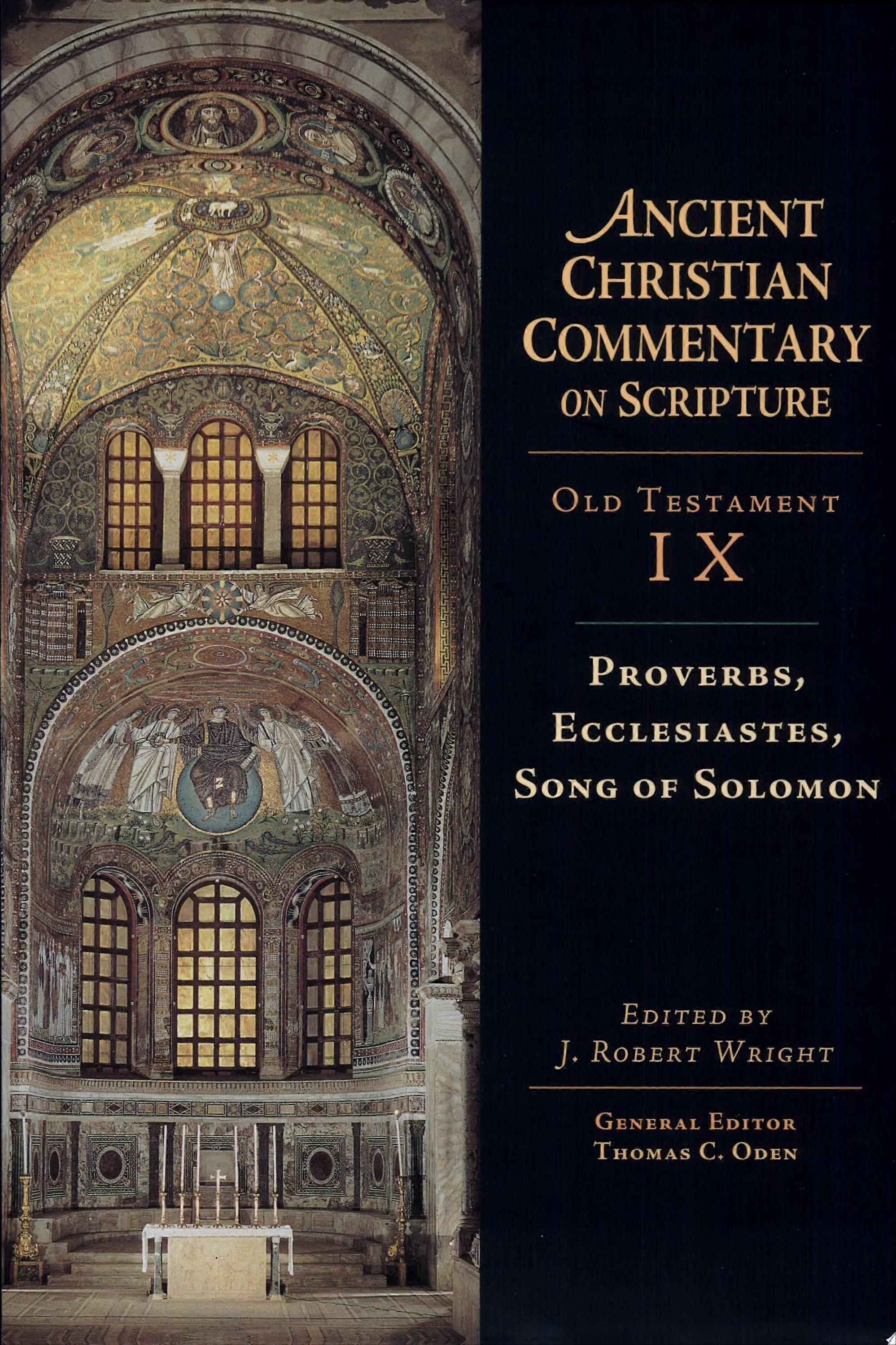 Proverbs, ecclesiastes, song of solomon