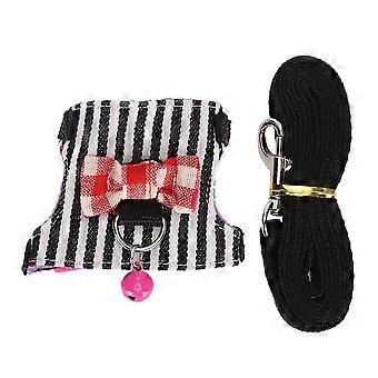 Small Pet Animal Leash Harness Set Comfortable Chest Strap Traction Vest for Ferret Chinchilla SquirrelS