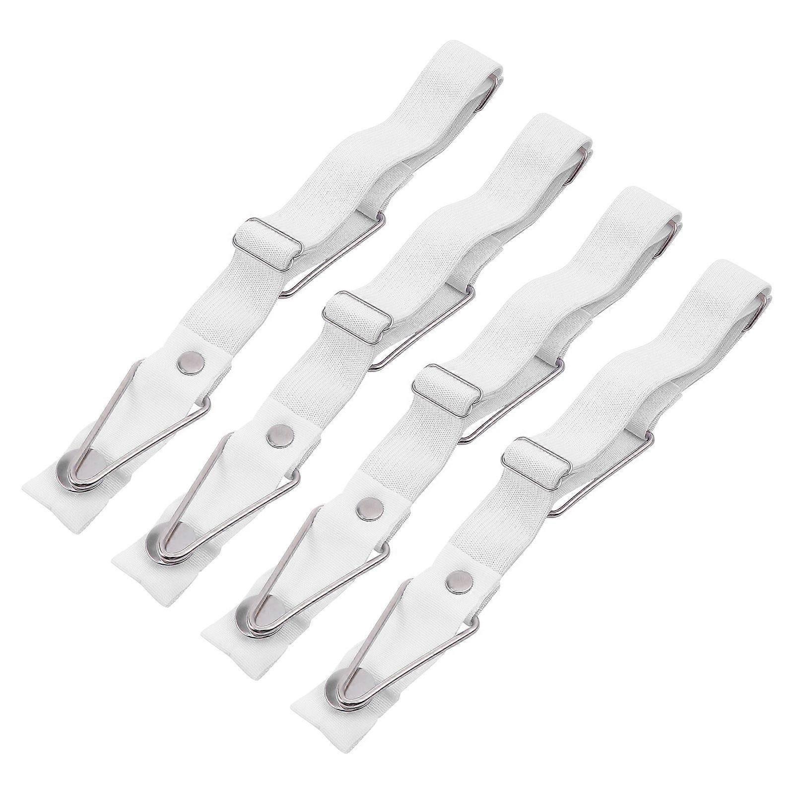 4Pcs Bed Sheet Holders Adjustable Fitted Sheet Clips Quilt Fastener Clips