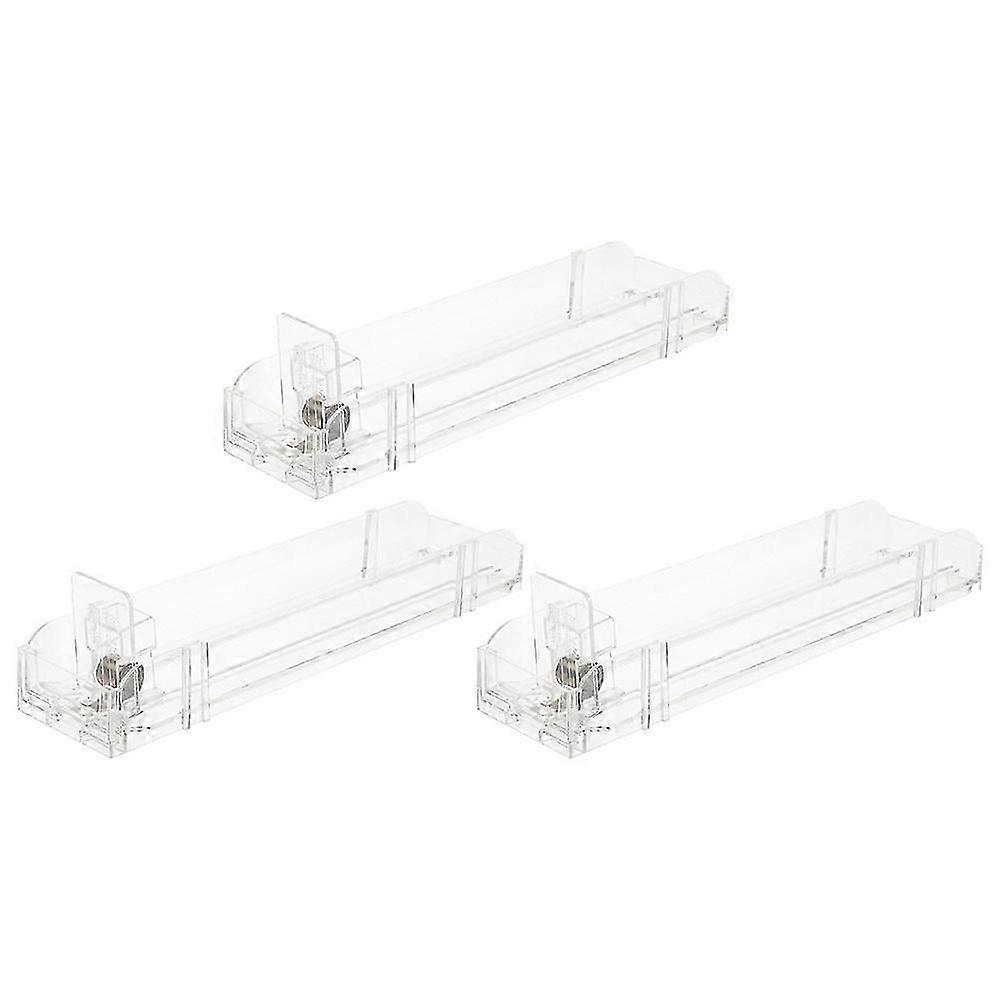 Automatic Display Stand with Auto-Push Function 3Pcs Transparent Rack