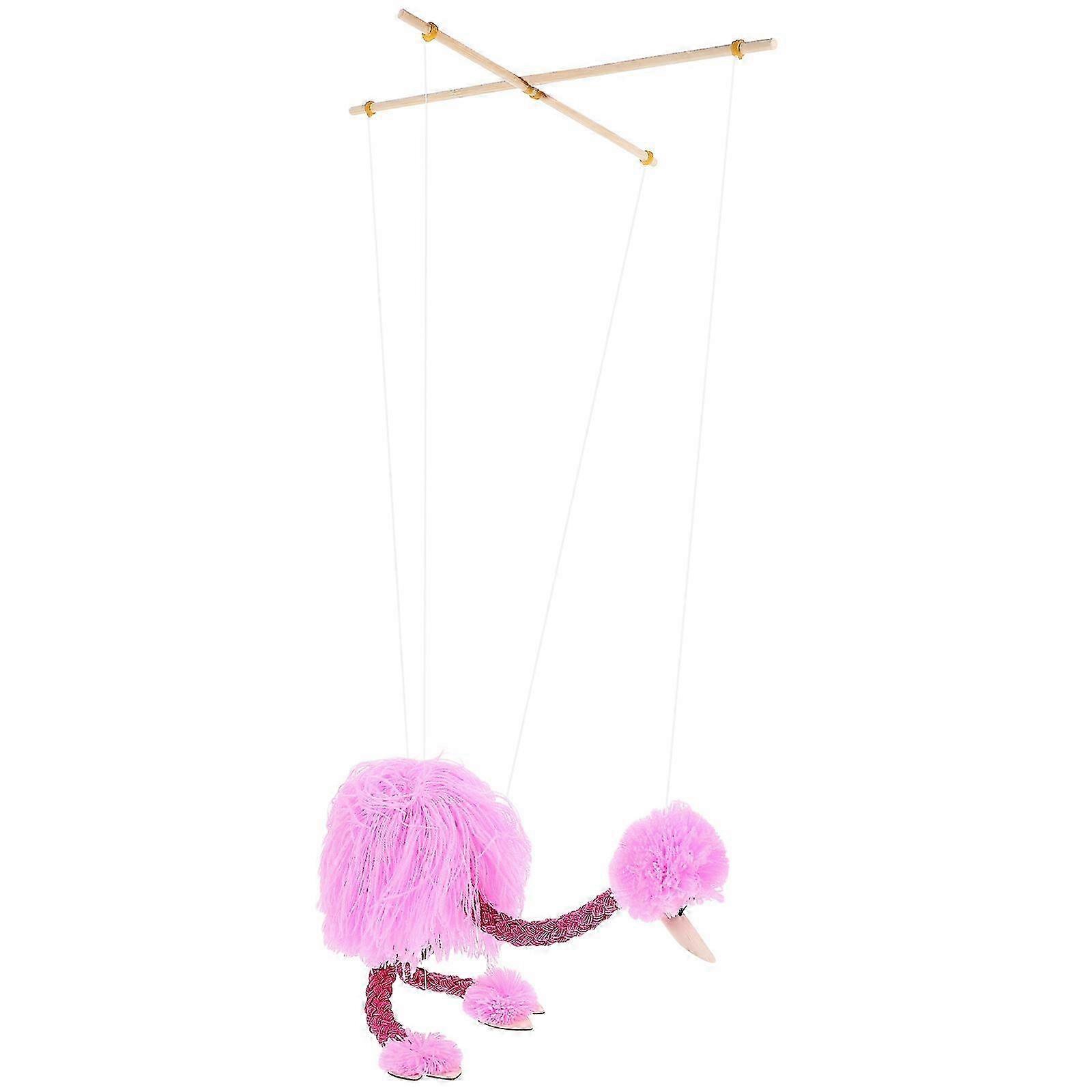 Flamingo Marionette Puppet Plush Animals Marionette Puppet Interactive Puppet