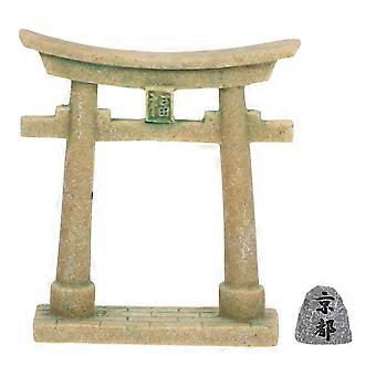 Fish Tank Decoration Japanese Torii Gate Resin Gate for Aquarium Landscape