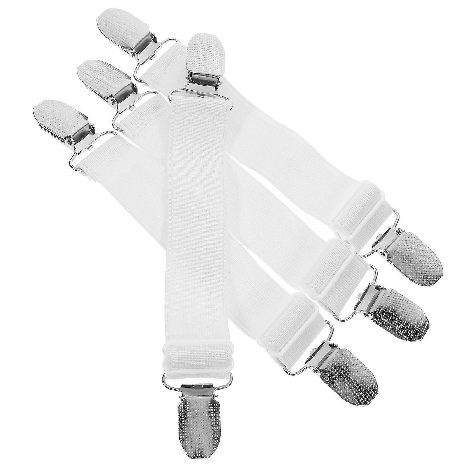 4pcs Adjustable Boots Fixing Strap Clips Elastic Windproof Pants Fasteners Holder