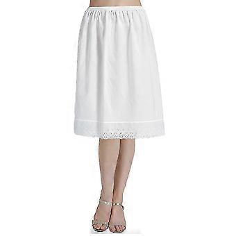 100% coton femme demi-slip sous-jupe jupe vintage extenseur avec broderie de dentelle