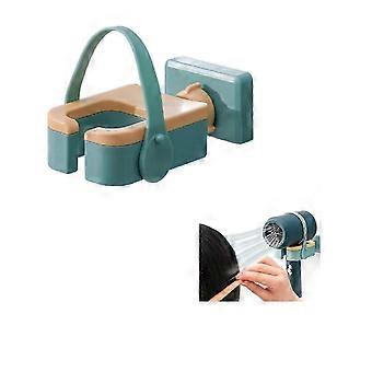 Wall Mount Hair Dryer Holder 180 Rotation Hands Free Holder Self Adhesive Holder Compatible with Most Hair Dryers Suitable for Hotel and Home, Ba zoog