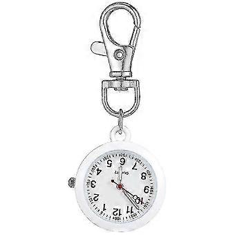 Relojes de bolsillo tipo llavero para enfermeras, para mujer, para traje de trabajo, para colgar en la solapa, fáciles de leer, ligeros. Control de calidad.