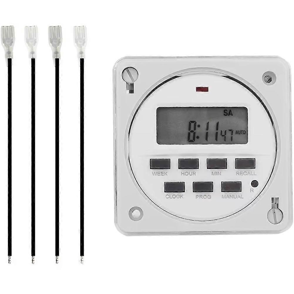 Billboard Timer LCD Time Switch for Electrical Appliances Off Programs Manual on Off Setting LCD Display LED Indicator