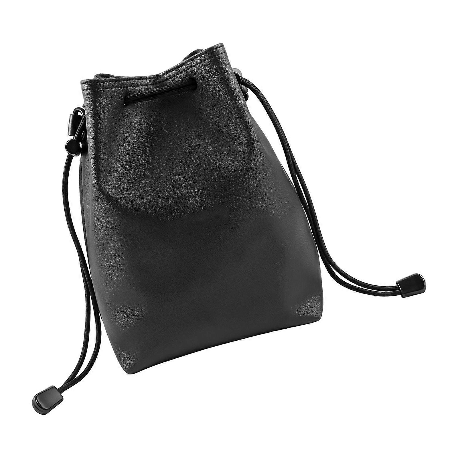 Leather-Look Camera Pouch Camera Insert Bag with Drawstring Carry and Accessory Storage Pouch for Camera Users  S